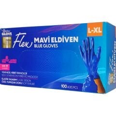 Reflex Flex Yeni Nesil Hibrit Mavi Eldiven Large & xLarge 100'lü