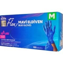 Reflex Flex Yeni Nesil Hibrit Mavi Eldiven Medium 100'lü
