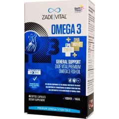 Zade Vital Omega 3 Balık Yağı Premium 45 Kapsül