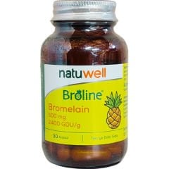 Natuwell Broline Bromelain 500mg Takviye Edici Gıda 30 Kapsül