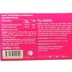 Osende 2M ODT Metilfolat & Metilkobalamin 30 Ağızda Dağılan Tablet