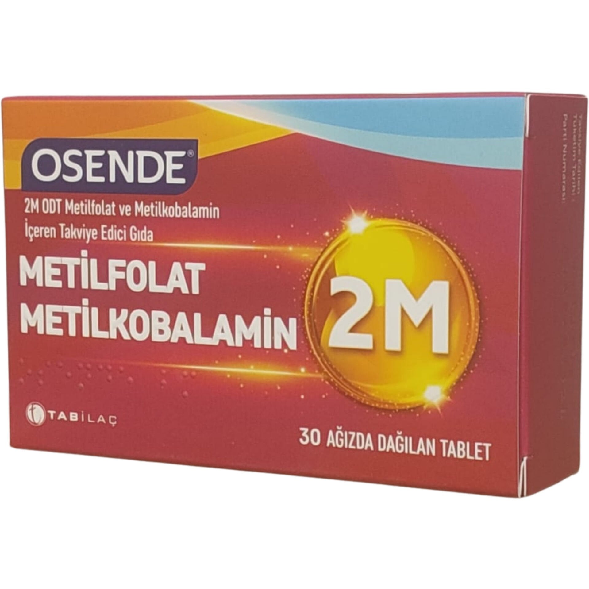 Osende 2M ODT Metilfolat & Metilkobalamin 30 Ağızda Dağılan Tablet
