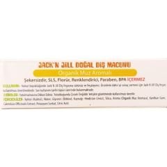 Jack N' Jill Doğal Diş Macunu Organik Muzlu 50 gr