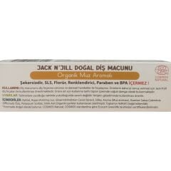 Jack N' Jill Doğal Diş Macunu Organik Muzlu 50 gr