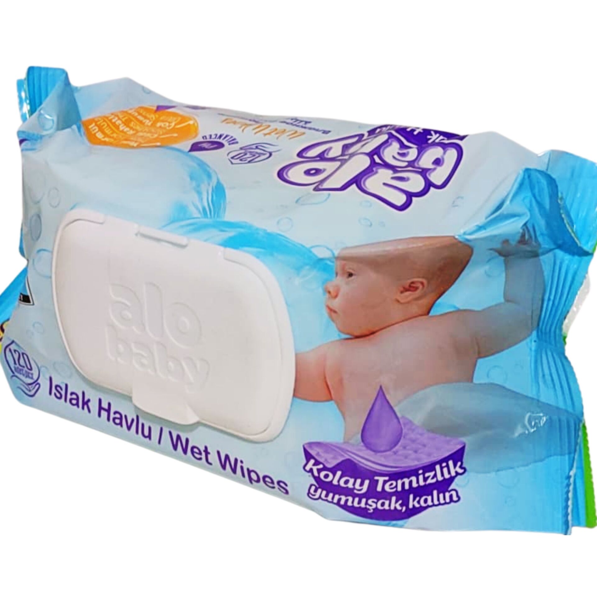 Alo Baby Çok Yumuşak Islak Havlu 120 Yaprak