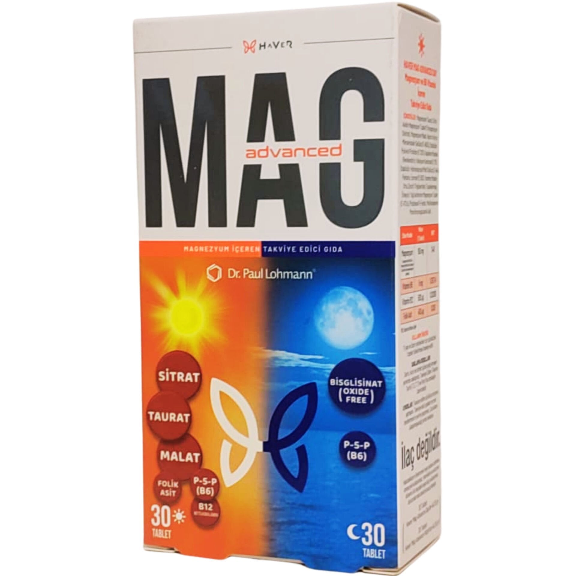 Haver Mag-Advanced 30 Gündüz 30 Gece Tablet