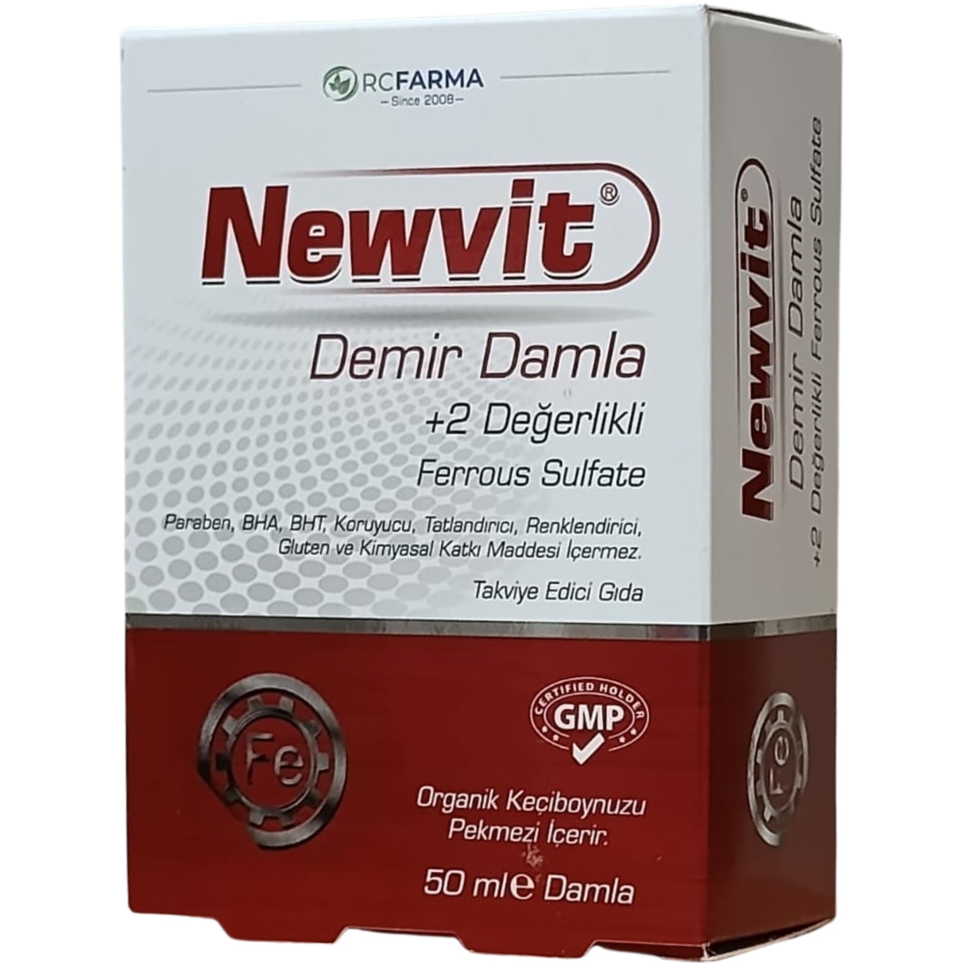 Newvit Demir Sülfat Damla 50 ml Takviye Edici Gıda