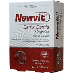 Newvit Demir Sülfat Damla 50 ml Takviye Edici Gıda