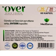 Dr. Over Black Cohosh Karayılan Otu 60 Kapsül