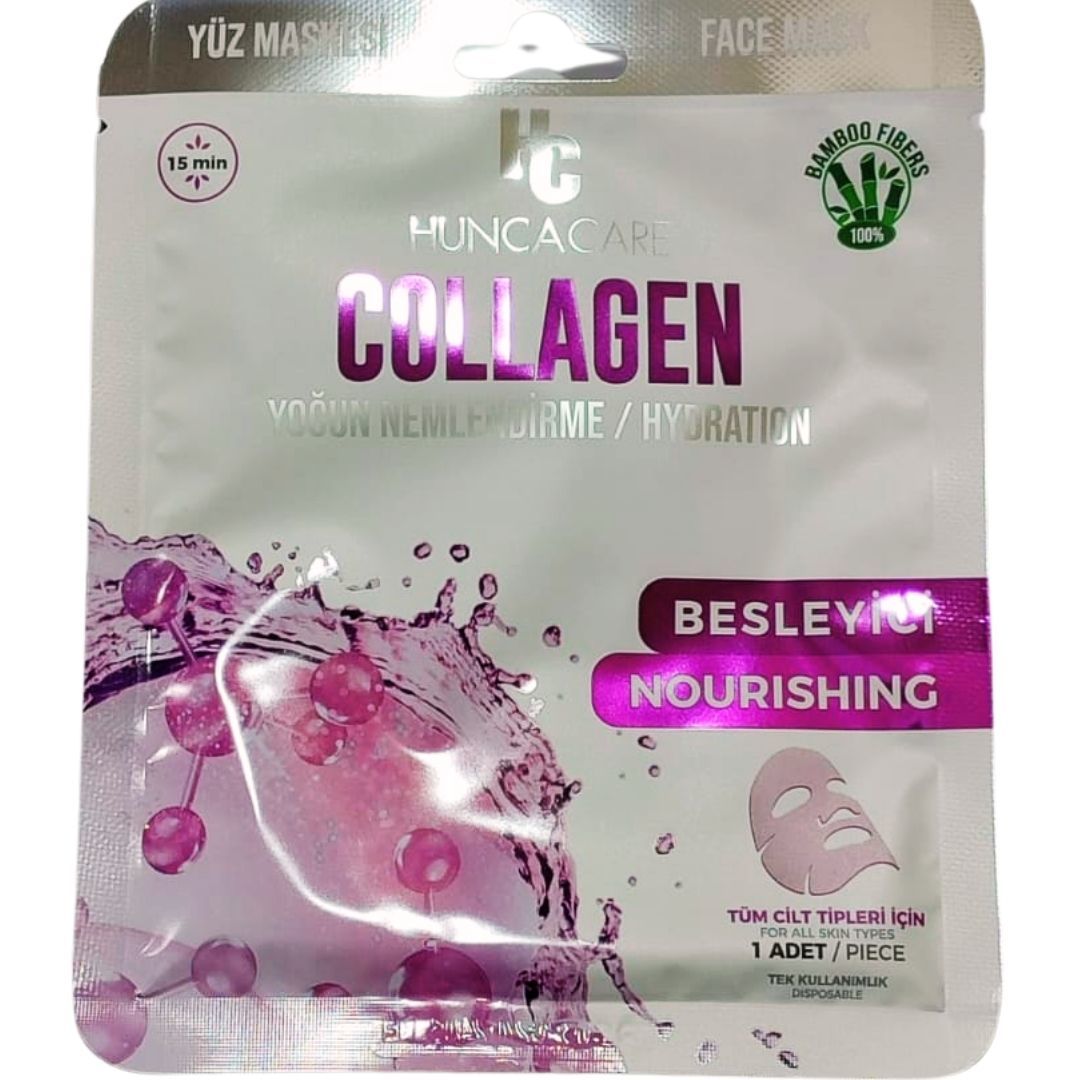Hunca Care Collagen Kağıt Yüz Maske Yoğun Nemlendirme Hydration