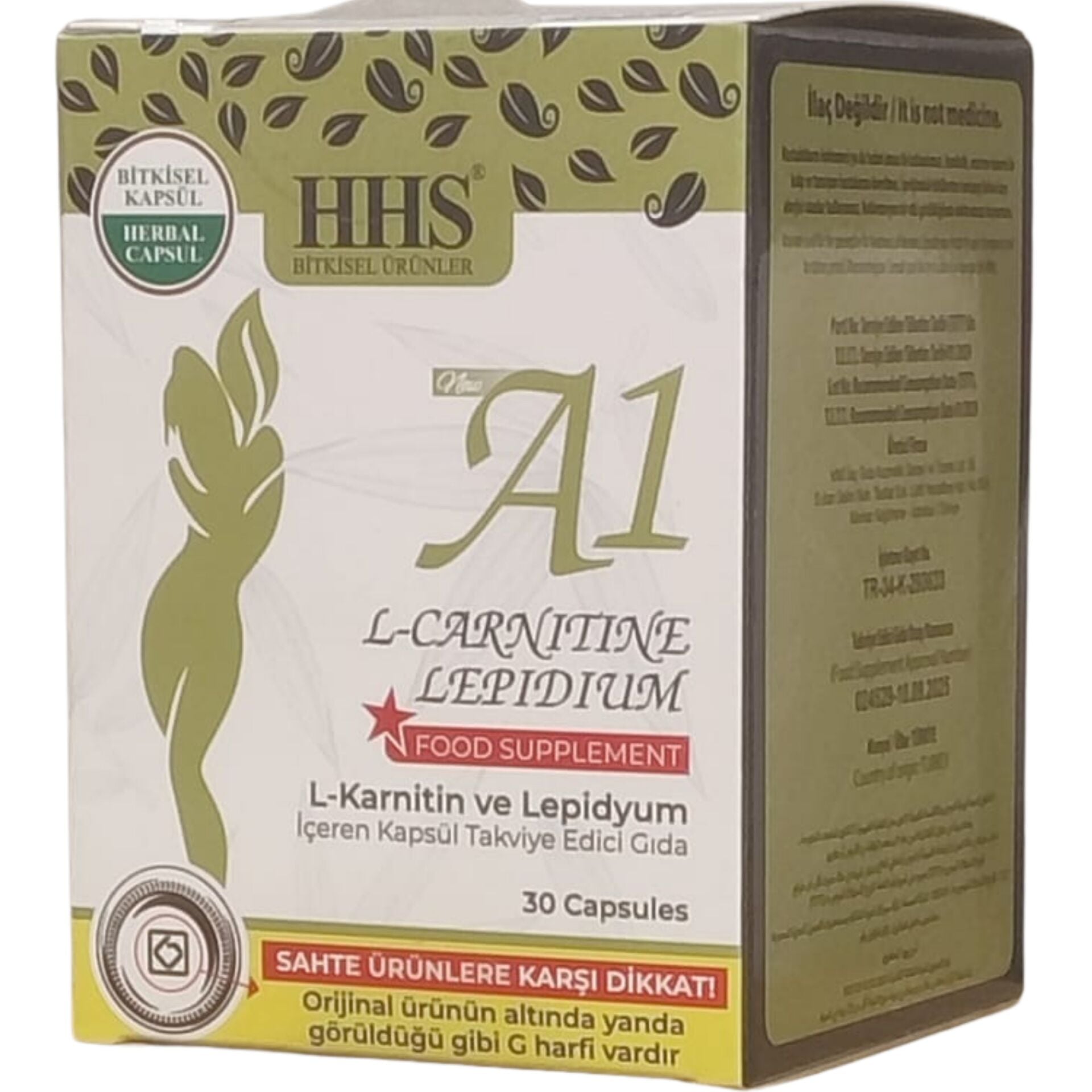 hhs bitkisel ürünler a1 l carnitine lepidium HHS A1 L-Carnitine & Lepidium 30 Kapsül Fiyatı Kullanımı Yorumları Satın Al