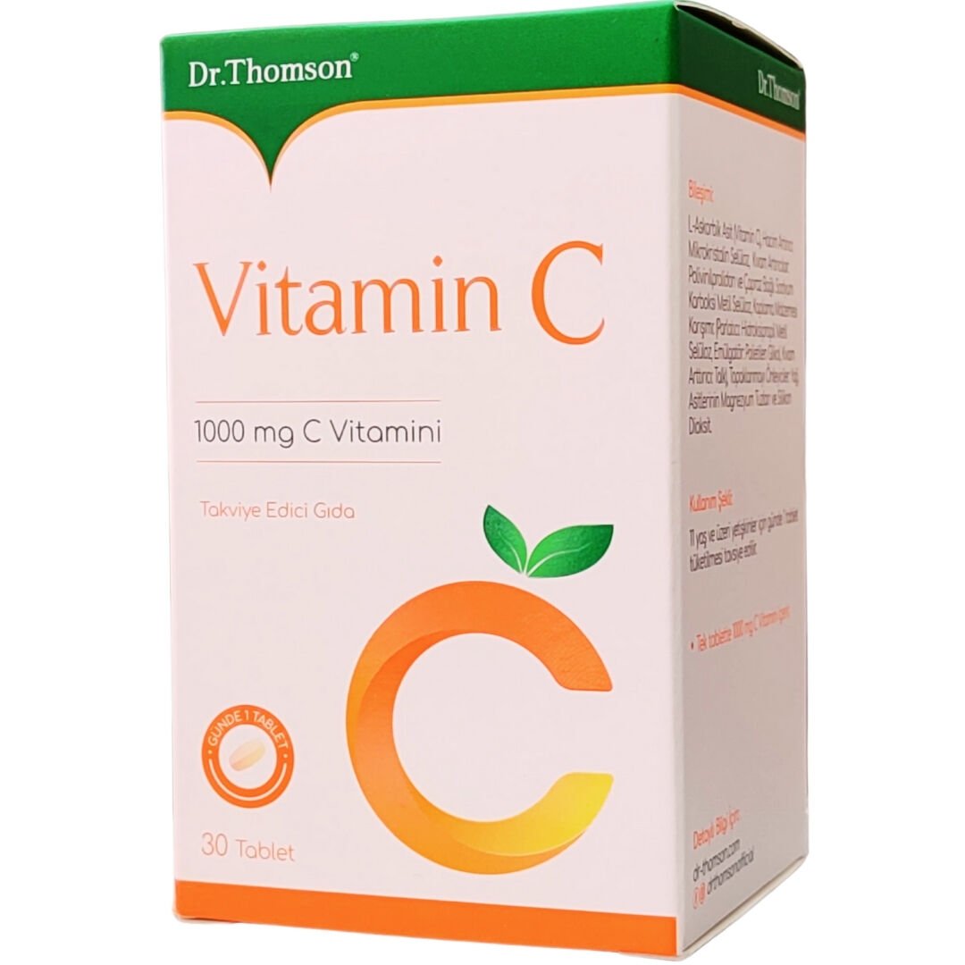 Dr.Thomson Vitamin C İçeren Takviye Edici Gıda 1000 mg 30 Tablet