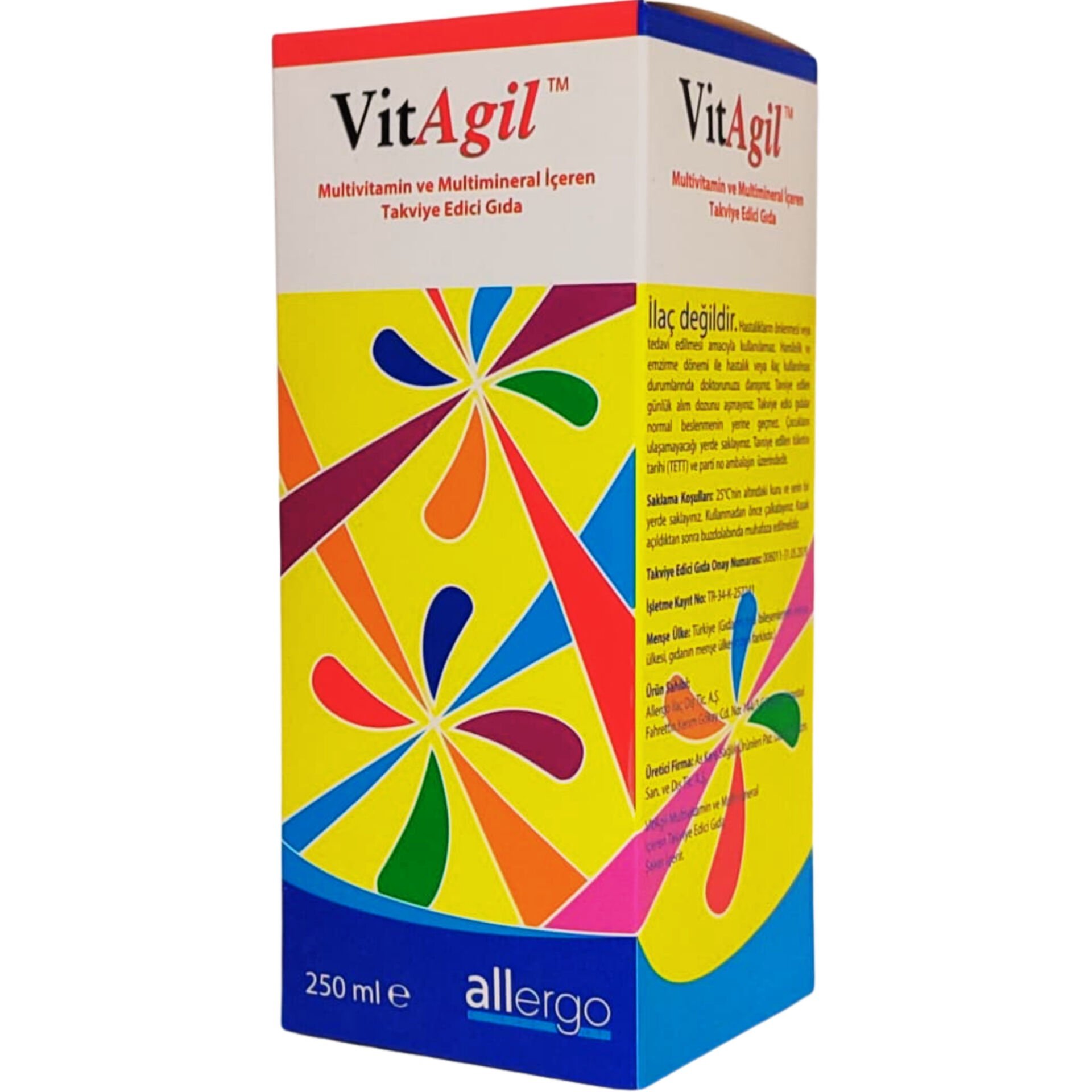 Vitagil Multivitamin Mineral Şurup 250 ml