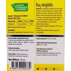 Osende Vitamin D3 Damla 20 ml