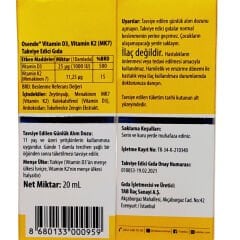 Osende Vitamin D3 K2 Damla 20 ml