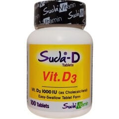 Suda Vitamin D3 1000 IU 100 Tablet