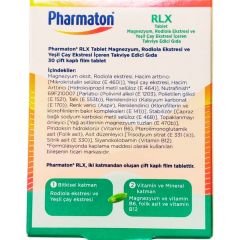 Pharmaton RLX Takviye Edici Gıda 30 Çift Kaplı Film Tablet