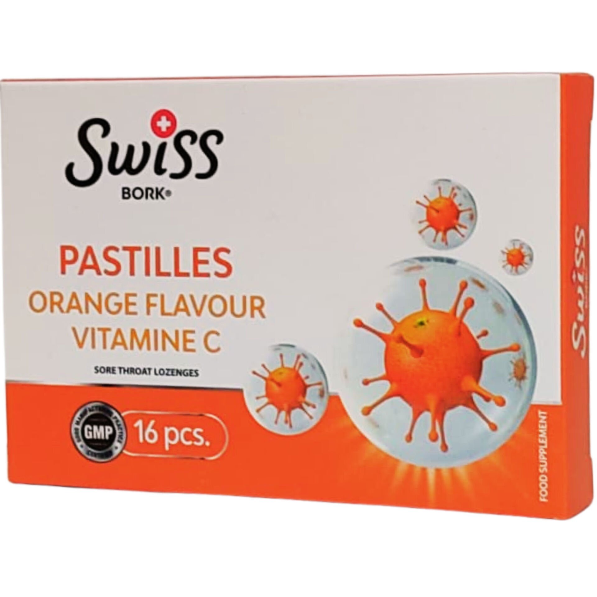 Swiss Bork Portakal Aromalı C Vitamini Pastil 16'lı