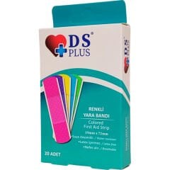 DS Plus Renkli Yara Bandı 20'li
