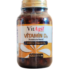 Allergo VitAgil Gold Vitamin D3 1000 IU 100 Kapsül