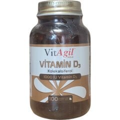 Allergo VitAgil Gold Vitamin D3 1000 IU 100 Kapsül