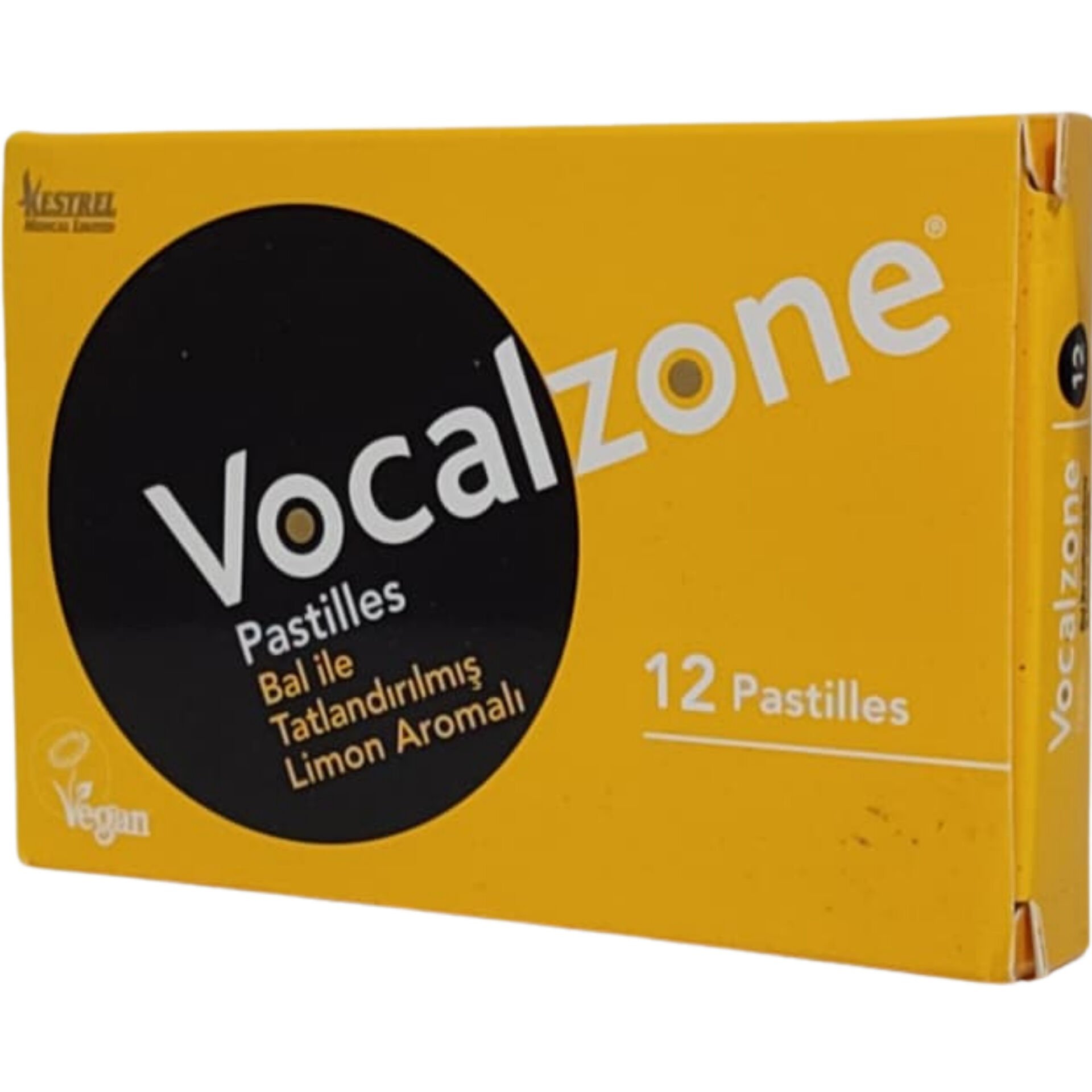 Vocalzone Ballı Limonlu Pastil 12'li