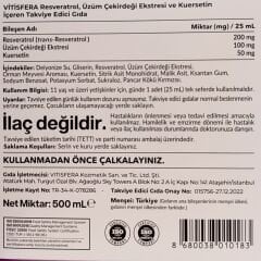 Vitisfera Resveratrol Shot Orman Meyveleri Aromalı 20 Flakon 25 ml