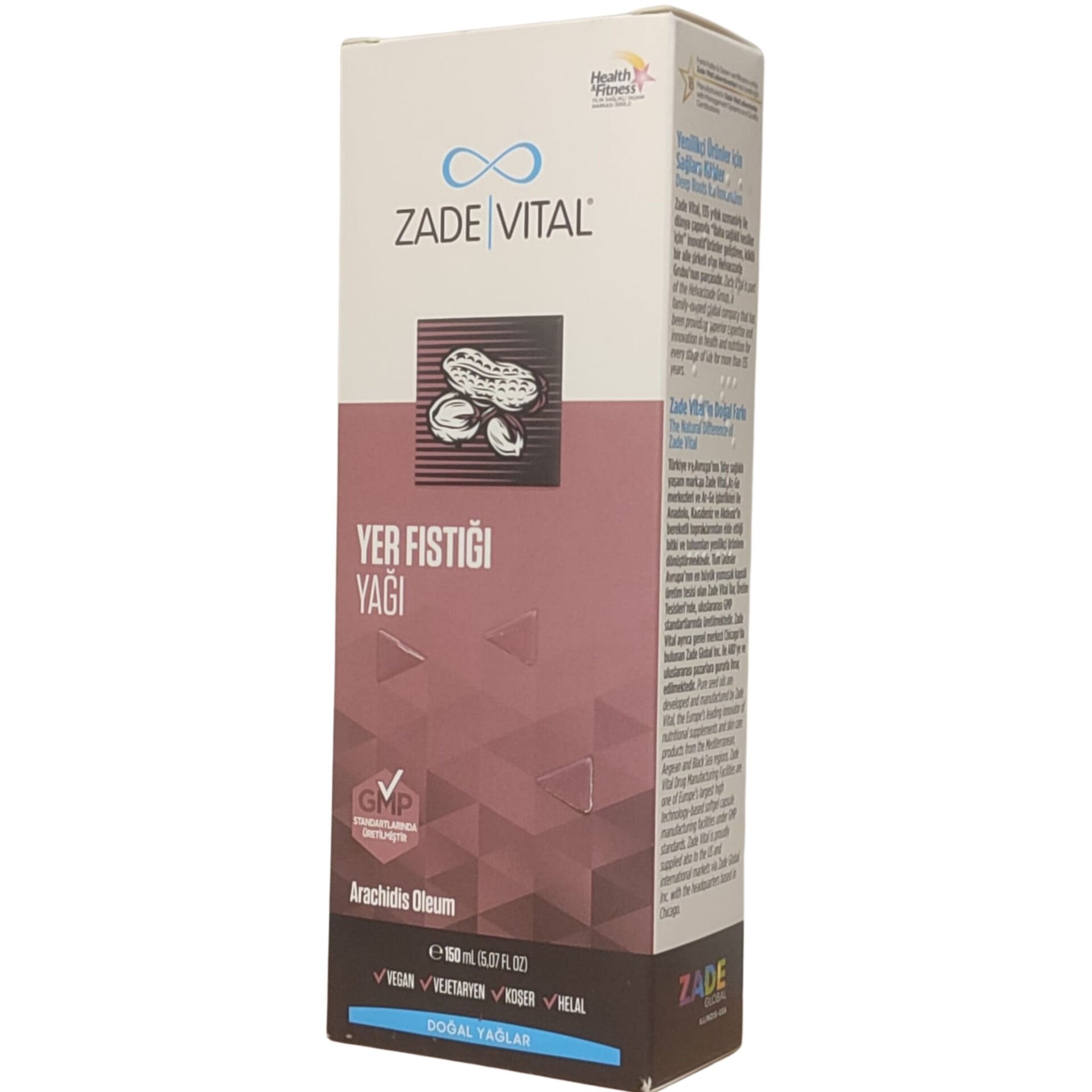 Zade Vital Yer Fıstığı Yağı 150 ml