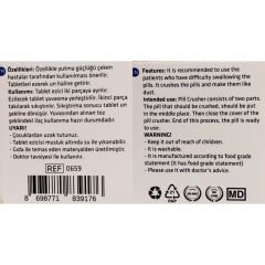 Wicromed İlaç Ezme Aparatı (Un Haline Getirir)