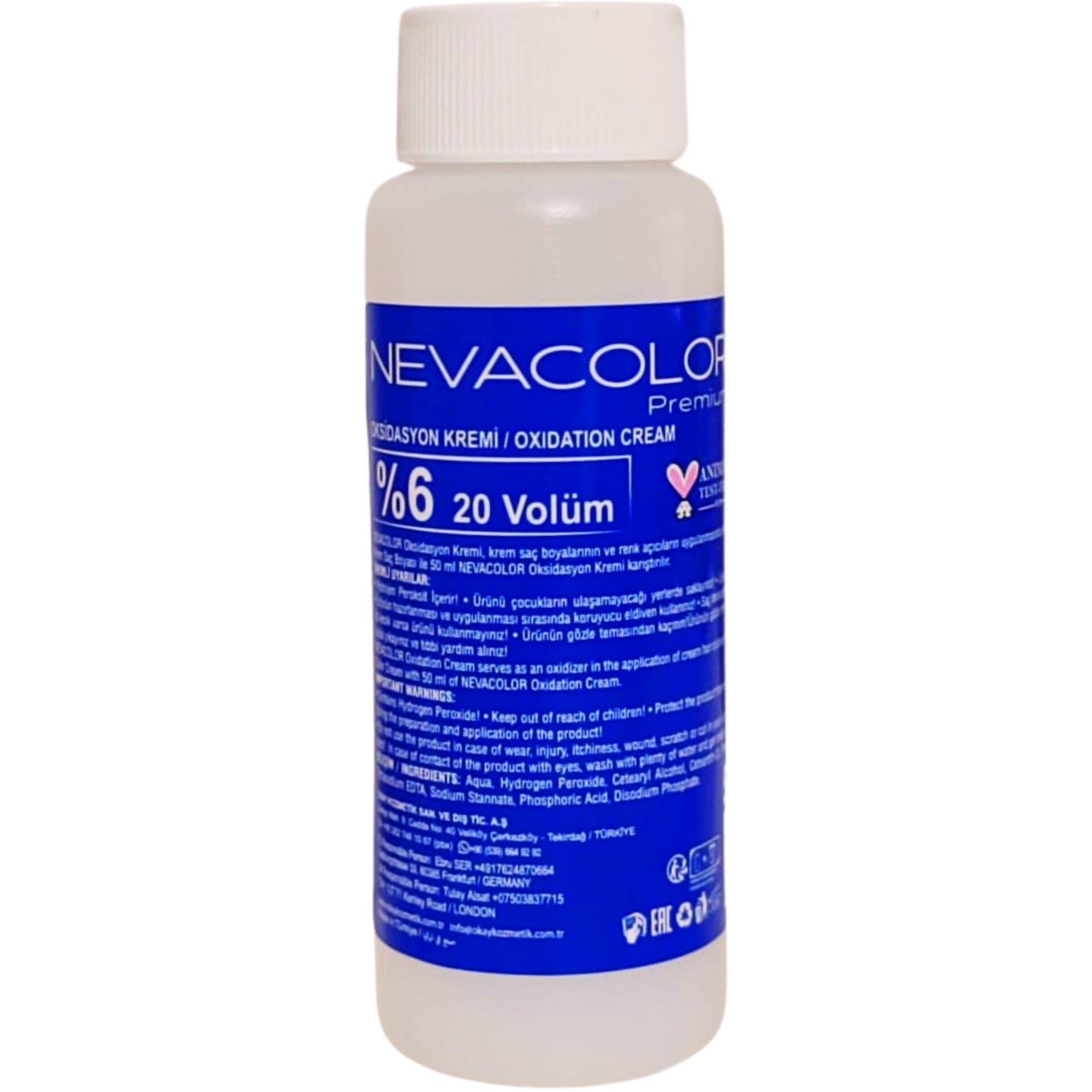 Nevacolor Oksidan Krem 20 Volüm % 6 50 ml