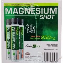 Suda Vitamin Magnesium Shot Portakal Aromalı 20'li 25 ml