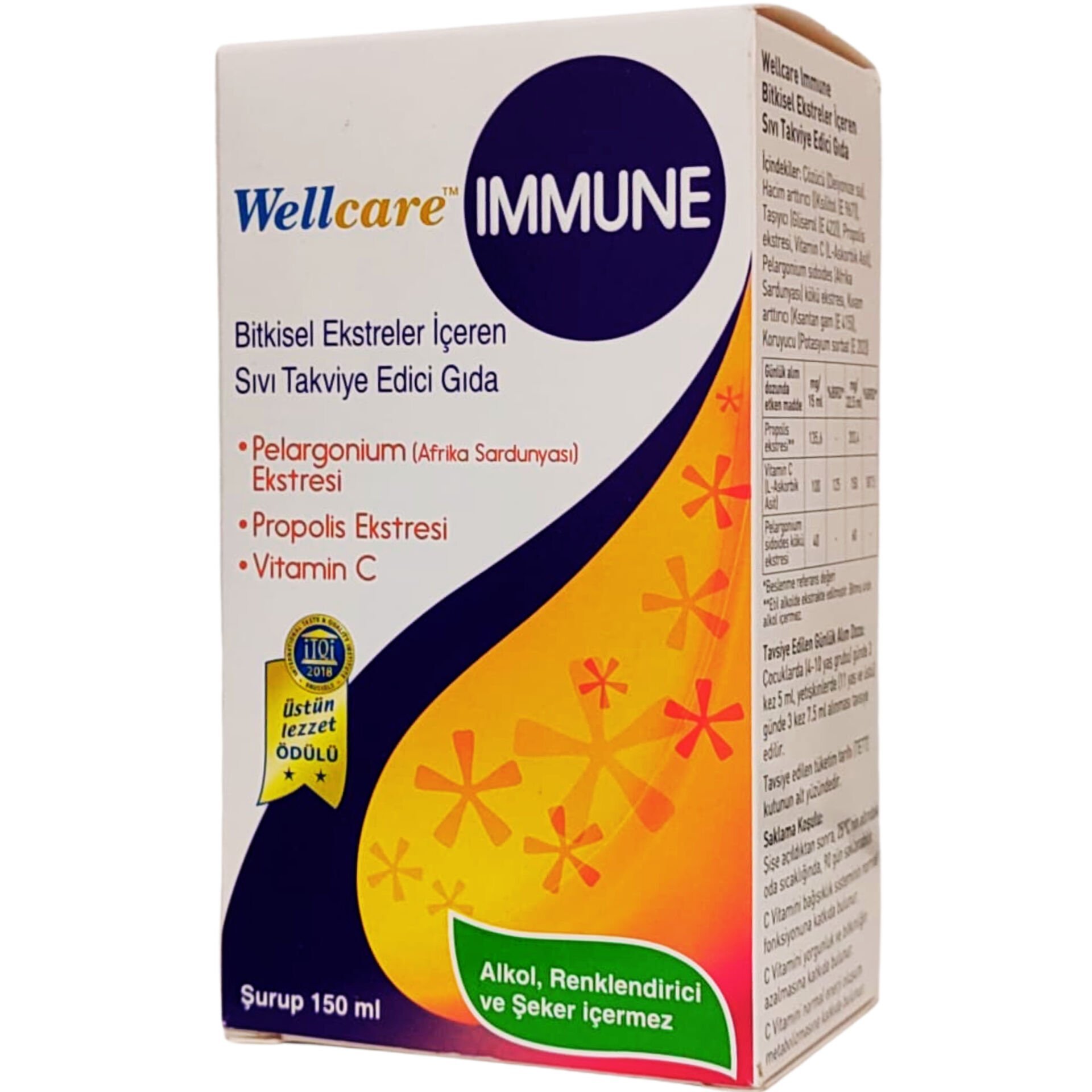 Wellcare Immune Şurup 150 ml