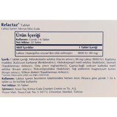 Assos Relactaz 8000 IU 30 Tablet