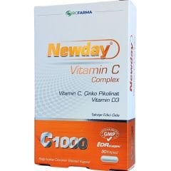Newday Vitamin C 1000 mg Complex 30 DR Kapsül