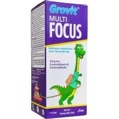Grovit Multi Focus 150 ml – Sitikolin, Fosfatidilserin, Fosfatidilkolin, Vitamin ve Mineral İçeren Takviye Edici Gıda