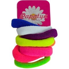 Papatya Renkli Lastik Toka 8'li