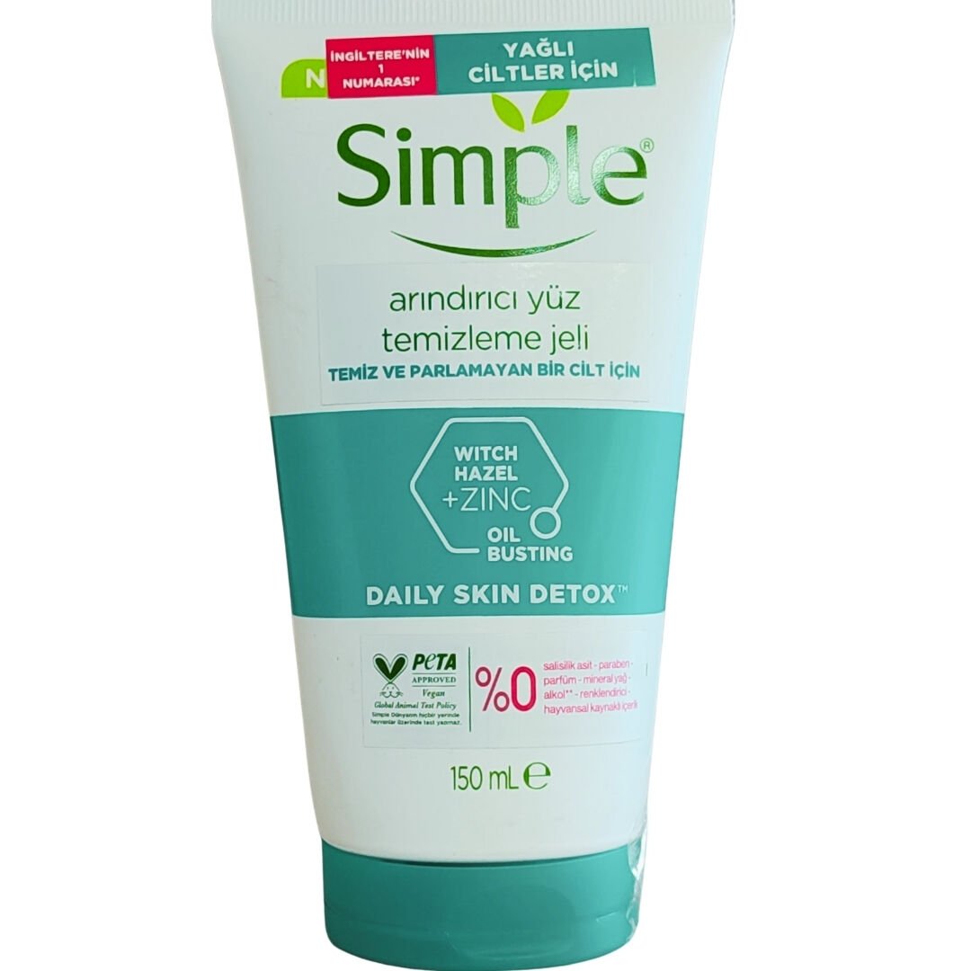 Simple Arındırıcı Yüz Temizleme Jeli 150 ml