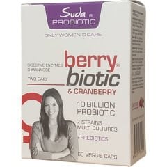 Suda Probiotic Berrybiotic Cranberry İçeren Takviye Edici Gıda 60 Kapsül