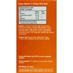 Ocean Vitamin C 1000 mg + Bioflavonoidler 60 Tablet – 30+30 Kampanyalı Paket