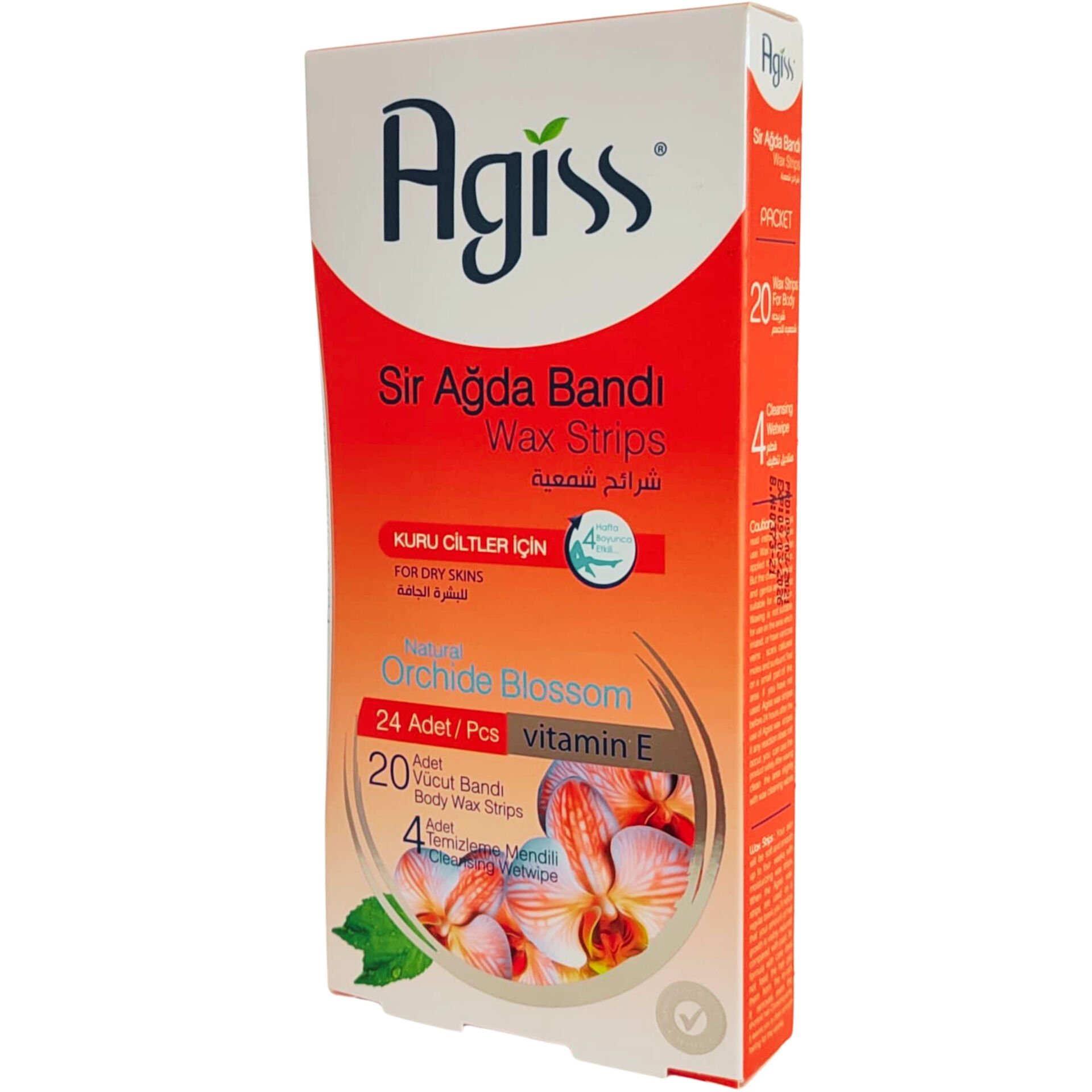 Agiss Kuru Ciltler İçin Sir Ağda Bandı 24'lü