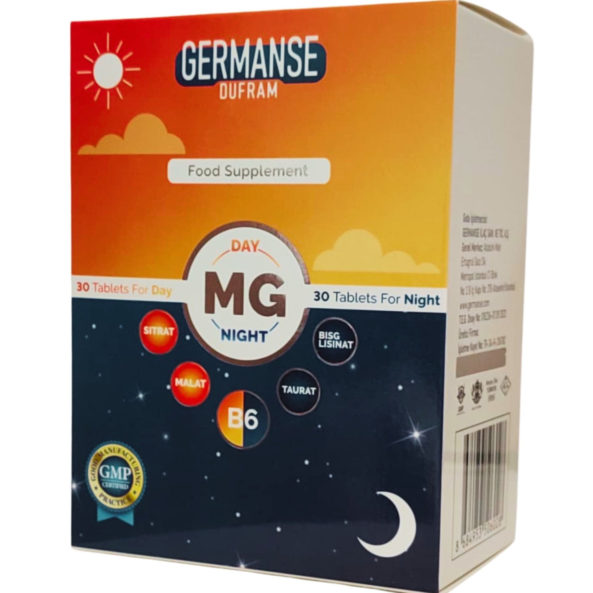 Germanse Gece - Gündüz Magnezyum 60 Tablet