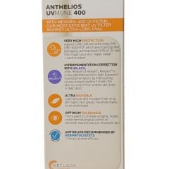La Roche Posay ANTHELIOS UVMune 400 Anti-Dark Spots Fluid SPF50+ Yüz Güneş Kremi 50 ml
