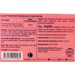 Urinonvef Cranberry 30 Yumuşak Kapsül – Büyük Meyveli Vaksiniyum Ekstresi İçeren Takviye Edici Gıda