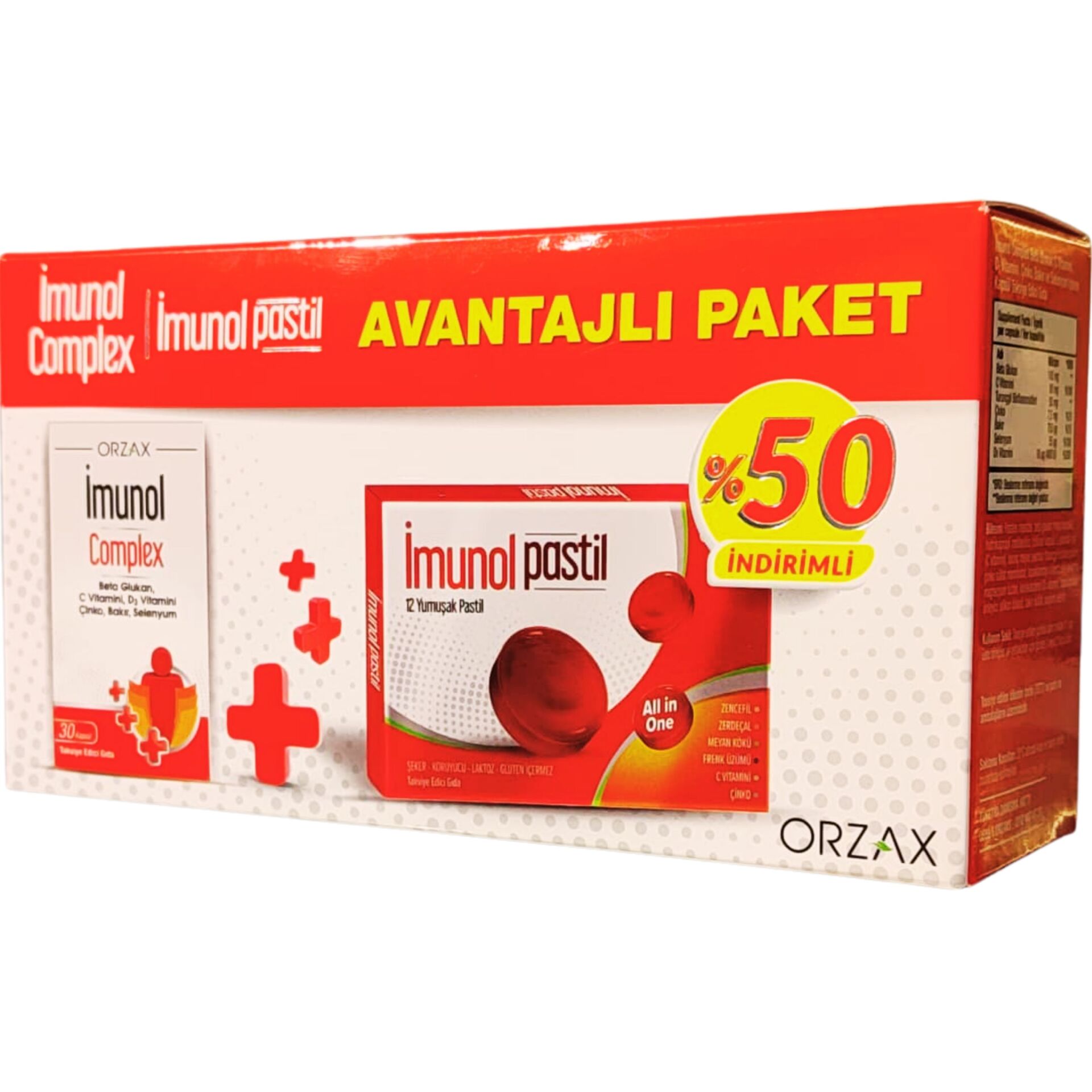 Orzax İmunol Complex + İmunol Pastil Avantajlı Paket