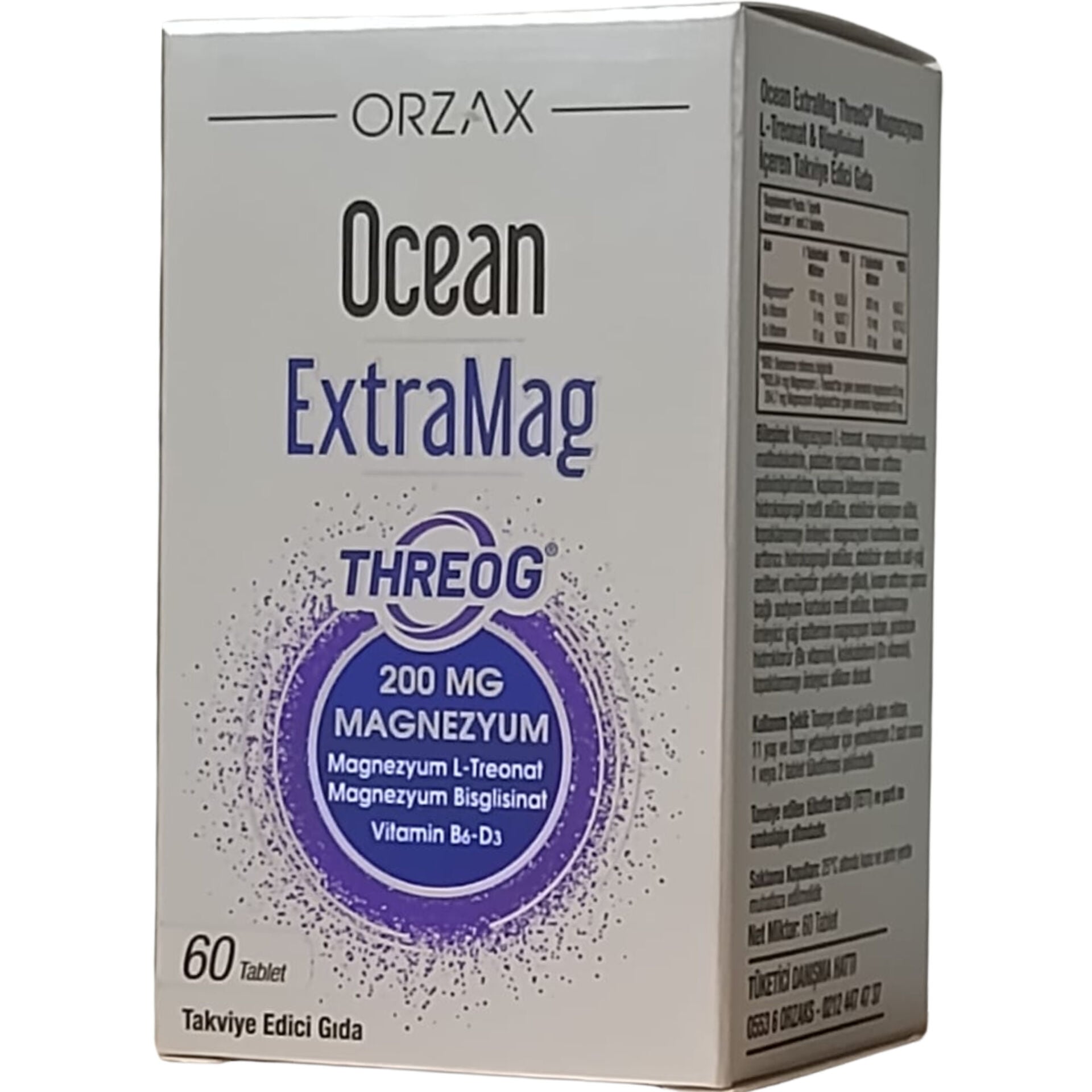 Orzax Ocean ExtraMag Threog Takviye Edici Gıda 60 Tablet