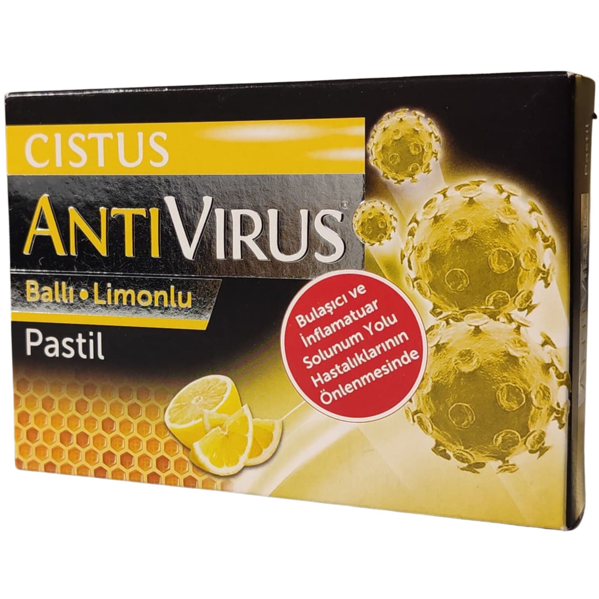 Cistus Antivirus Ballı Limonlu Pastil – Cistus Creticus ve Arap Zamkı İçeren Pastil