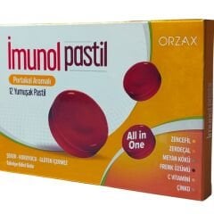 Orzax İmunol Pastil Portakal Aromalı 12 Yumuşak Kapsül