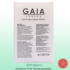 Gaia London Güneş Kremi Kuru Ciltler İçin Yüksek Koruma SPF50 100 ml