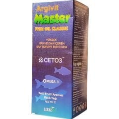 Argivit Master Fish Oil Classic 150 ml – Yüksek EPA ve DHA İçeren Balık Yağı