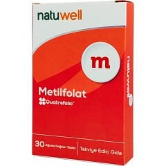 Natuwell Metilfolat Ağızda Dağılan 30 Tablet